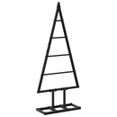 vidaXL Fém karácsonyfa KUOPIO 60 cm Fém Fekete