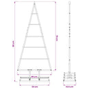 vidaXL Fém karácsonyfa KUOPIO 90 cm Fém Fekete