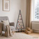 vidaXL Fém karácsonyfa KUOPIO 125 cm Fém Fekete