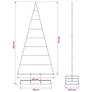 vidaXL Fém karácsonyfa KUOPIO 150 cm Fém Fekete