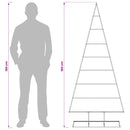vidaXL Fém karácsonyfa KUOPIO 180 cm Fém Fekete