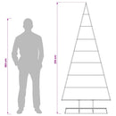 vidaXL Fém karácsonyfa KUOPIO 210 cm Fém Fekete