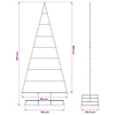 vidaXL Fém karácsonyfa KUOPIO 210 cm Fém Fekete