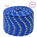 vidaXL Többcélú munkakötél 12 mm 100 m Kék PP 930 kg Max. teherbírás