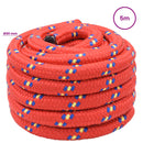 vidaXL Többcélú munkakötél 30 mm 5 m Piros PP 5400 kg Max. teherbírás