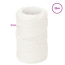 vidaXL Többcélú munkakötél 2 mm 25 m Fehér PP 27 kg Max. teherbírás