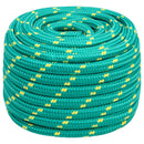 vidaXL Többcélú munkakötél 20 mm 100 m Zöld PP 2400 kg Max. teherbírás
