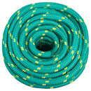 vidaXL Többcélú munkakötél 20 mm 100 m Zöld PP 2400 kg Max. teherbírás