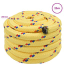 vidaXL Többcélú munkakötél 30 mm 25 m Sárga PP 5400 kg Max. teherbírás
