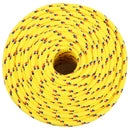vidaXL Többcélú munkakötél 10 mm 50 m Sárga PP 645 kg Max. teherbírás