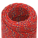 vidaXL Többcélú munkakötél 2 mm 25 m Piros PP 27 kg Max. teherbírás