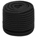 vidaXL Többcélú munkakötél 18 mm 25 m Fekete PP
