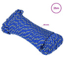 vidaXL Többcélú munkakötél 4 mm 25 m Kék PP 105 kg Max. teherbírás