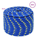 vidaXL Többcélú munkakötél 12 mm 25 m Kék PP 930 kg Max. teherbírás