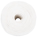 vidaXL Többcélú munkakötél 10 mm 25 m Fehér PP 645 kg Max. teherbírás