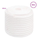 vidaXL Többcélú munkakötél 18 mm 50 m Fehér PP 1995 kg Max. teherbírás