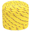 vidaXL Többcélú munkakötél 18 mm 50 m Sárga PP 1995 kg Max. teherbírás