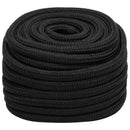 vidaXL Többcélú munkakötél 20 mm 50 m Fekete PP