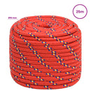 vidaXL Többcélú munkakötél 16 mm 25 m Piros PP 1560 kg Max. teherbírás