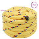 vidaXL Többcélú munkakötél 40 mm 25 m Sárga PP 9600 kg Max. teherbírás