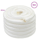 vidaXL Többcélú munkakötél 30 mm 50 m Fehér PP 5400 kg Max. teherbírás
