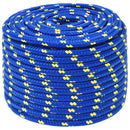 vidaXL Többcélú munkakötél 14 mm 25 m Kék PP 1275 kg Max. teherbírás