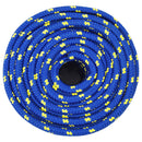 vidaXL Többcélú munkakötél 14 mm 25 m Kék PP 1275 kg Max. teherbírás