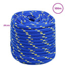 vidaXL Többcélú munkakötél 18 mm 100 m Kék PP 1995 kg Max. teherbírás