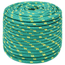 vidaXL Többcélú munkakötél 14 mm 250 m Zöld PP 1275 kg Max. teherbírás