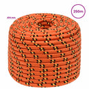 vidaXL Többcélú munkakötél 14 mm 250 m Narancssárga PP