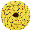 vidaXL Többcélú munkakötél 12 mm 25 m Sárga PP 930 kg Max. teherbírás