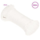 vidaXL Többcélú munkakötél 3 mm 250 m Fehér PP 67,5 kg Max. teherbírás