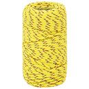 vidaXL Többcélú munkakötél 2 mm 500 m Sárga PP 27 kg Max. teherbírás