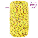 vidaXL Többcélú munkakötél 2 mm 500 m Sárga PP 27 kg Max. teherbírás