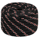 vidaXL Többcélú munkakötél 20 mm 25 m Fekete és piros PP