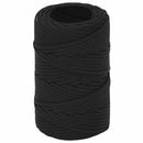 vidaXL Többcélú munkakötél 2 mm 25 m Fekete PP 27 kg Max. teherbírás