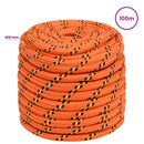 vidaXL Többcélú munkakötél 18 mm 100 m Narancssárga PP