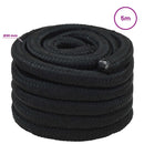 vidaXL Többcélú munkakötél 30 mm 5 m Fekete PP 5400 kg Max. teherbírás