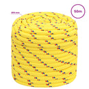 vidaXL Többcélú munkakötél 16 mm 50 m Sárga PP 1560 kg Max. teherbírás