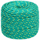 vidaXL Többcélú munkakötél 10 mm 50 m Zöld PP 645 kg Max. teherbírás