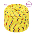 vidaXL Többcélú munkakötél 12 mm 250 m Sárga PP 930 kg Max. teherbírás