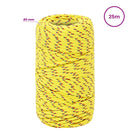 vidaXL Többcélú munkakötél 2 mm 25 m Sárga PP 27 kg Max. teherbírás