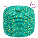 vidaXL Többcélú munkakötél 10 mm 100 m Zöld PP 645 kg Max. teherbírás
