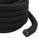 vidaXL Többcélú munkakötél 40 mm 5 m Fekete PP 9600 kg Max. teherbírás