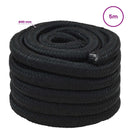 vidaXL Többcélú munkakötél 40 mm 5 m Fekete PP 9600 kg Max. teherbírás