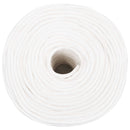 vidaXL Többcélú munkakötél 6 mm 100 m Fehér PP 240 kg Max. teherbírás