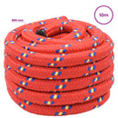 vidaXL Többcélú munkakötél 60 mm 10 m Piros PP