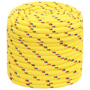 vidaXL Többcélú munkakötél 18 mm 25 m Sárga PP 1995 kg Max. teherbírás