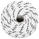 vidaXL Többcélú munkakötél 14 mm 25 m Fehér Poliészter