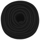 vidaXL Többcélú munkakötél 12 mm 100 m Fekete Poliészter